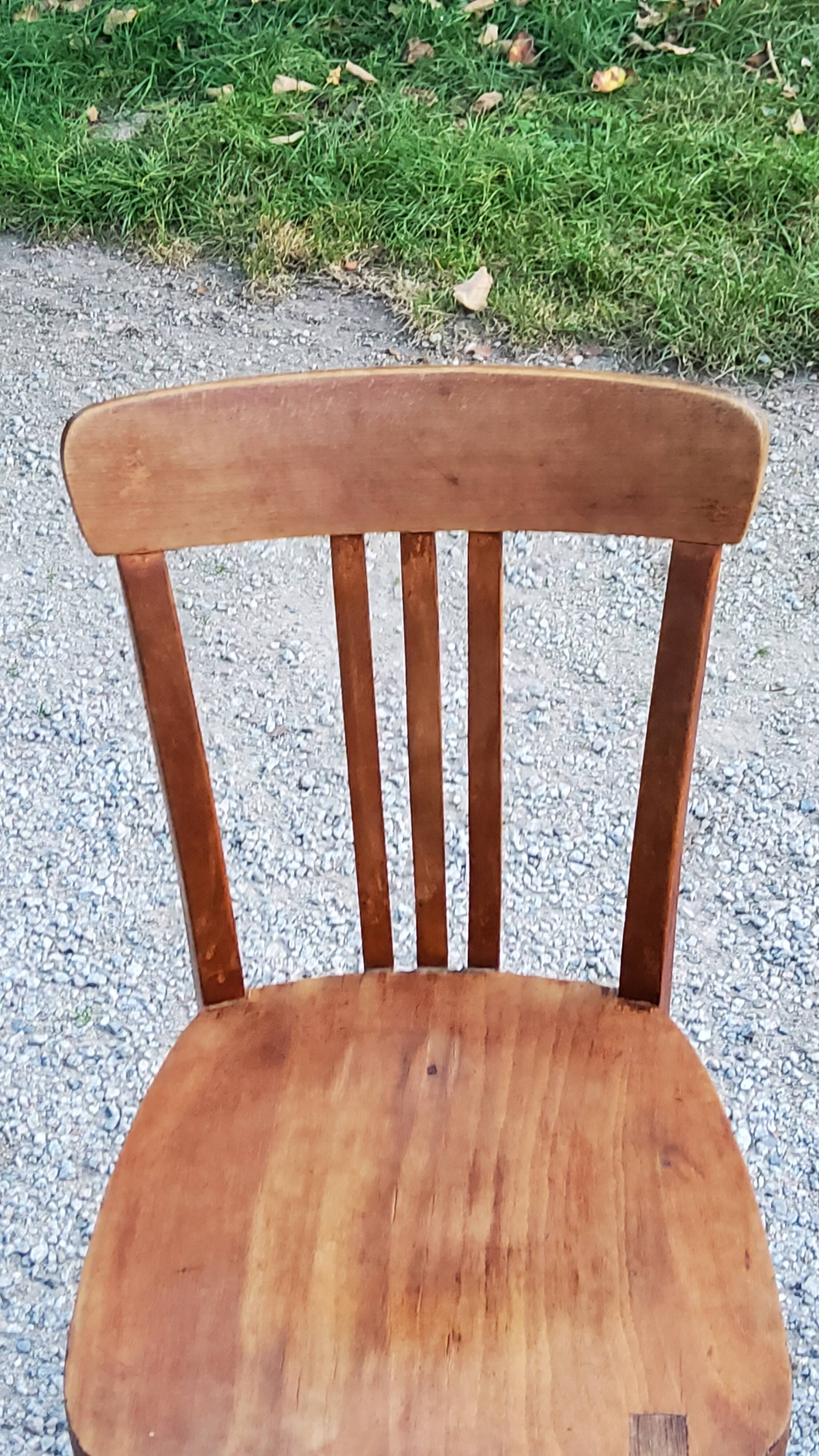 Set of 5 Stella Thonet bistro chairs from the 1950s