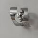 Pair of vintage wall sconces, curved chrome-plated metal, France, 1970