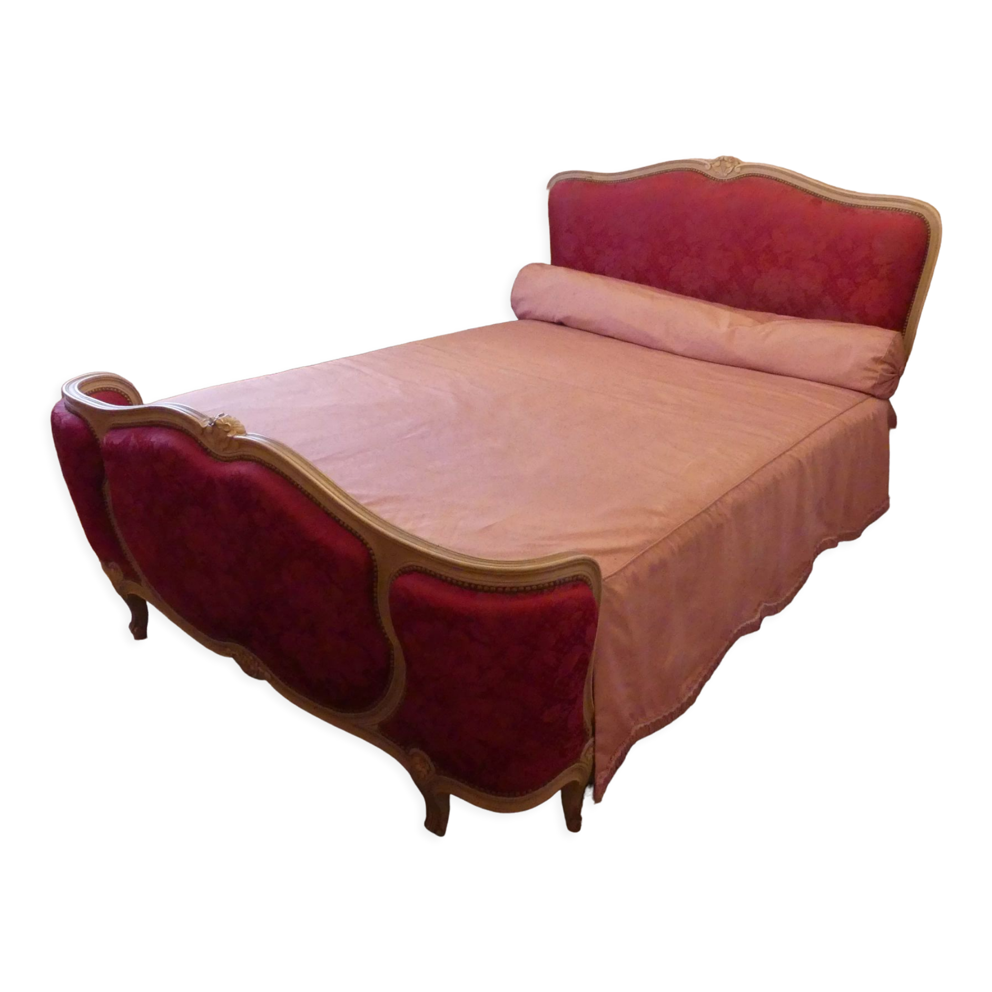 Lit corbeille style Louis XV grand taille