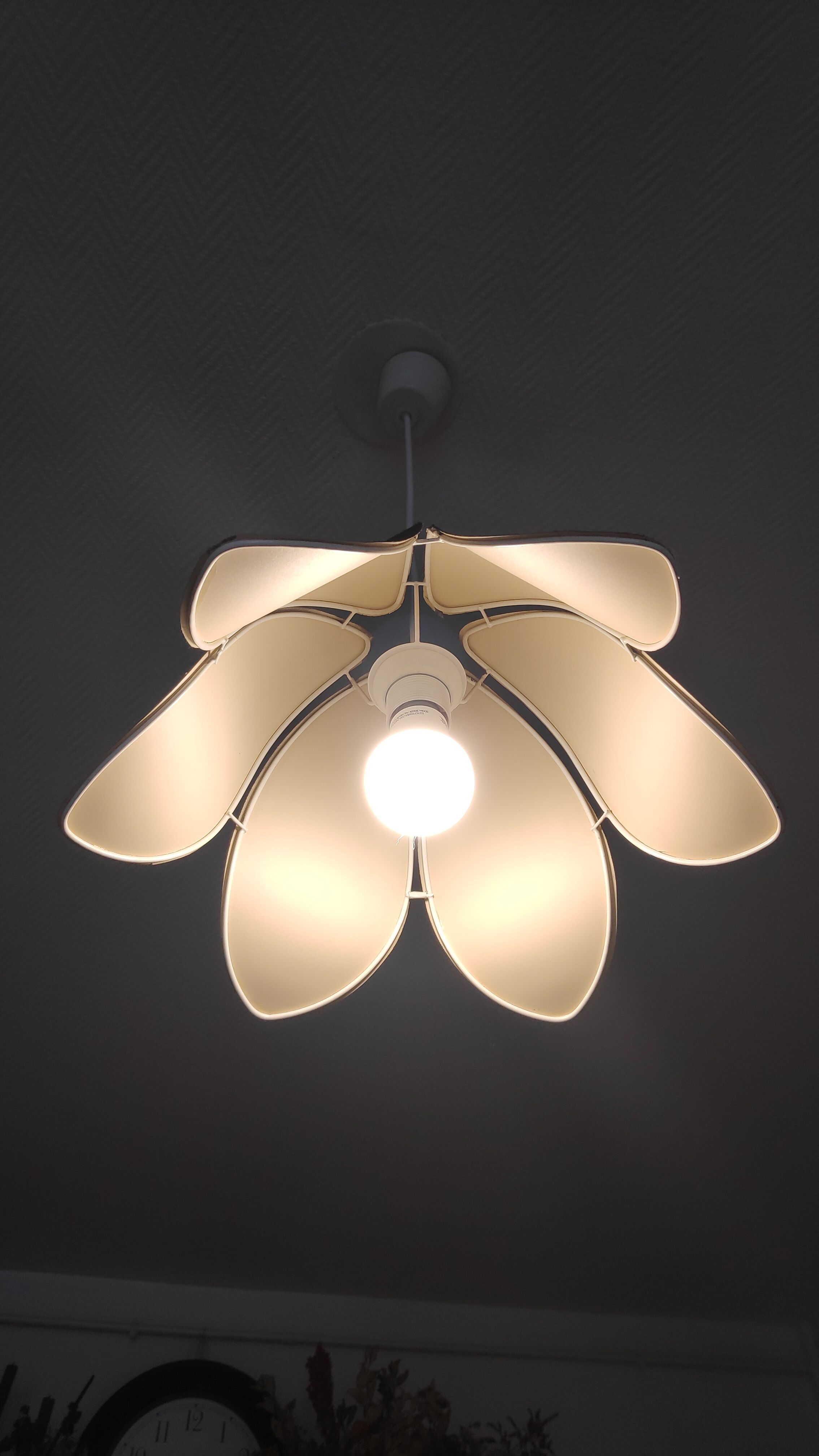 Suspension 6 black lotus petals