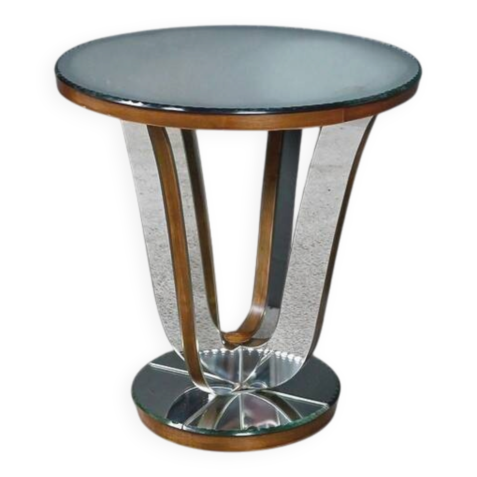 Walnut mirror coffee table – 1940