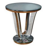 Table de salon miroir en noyer – 1940