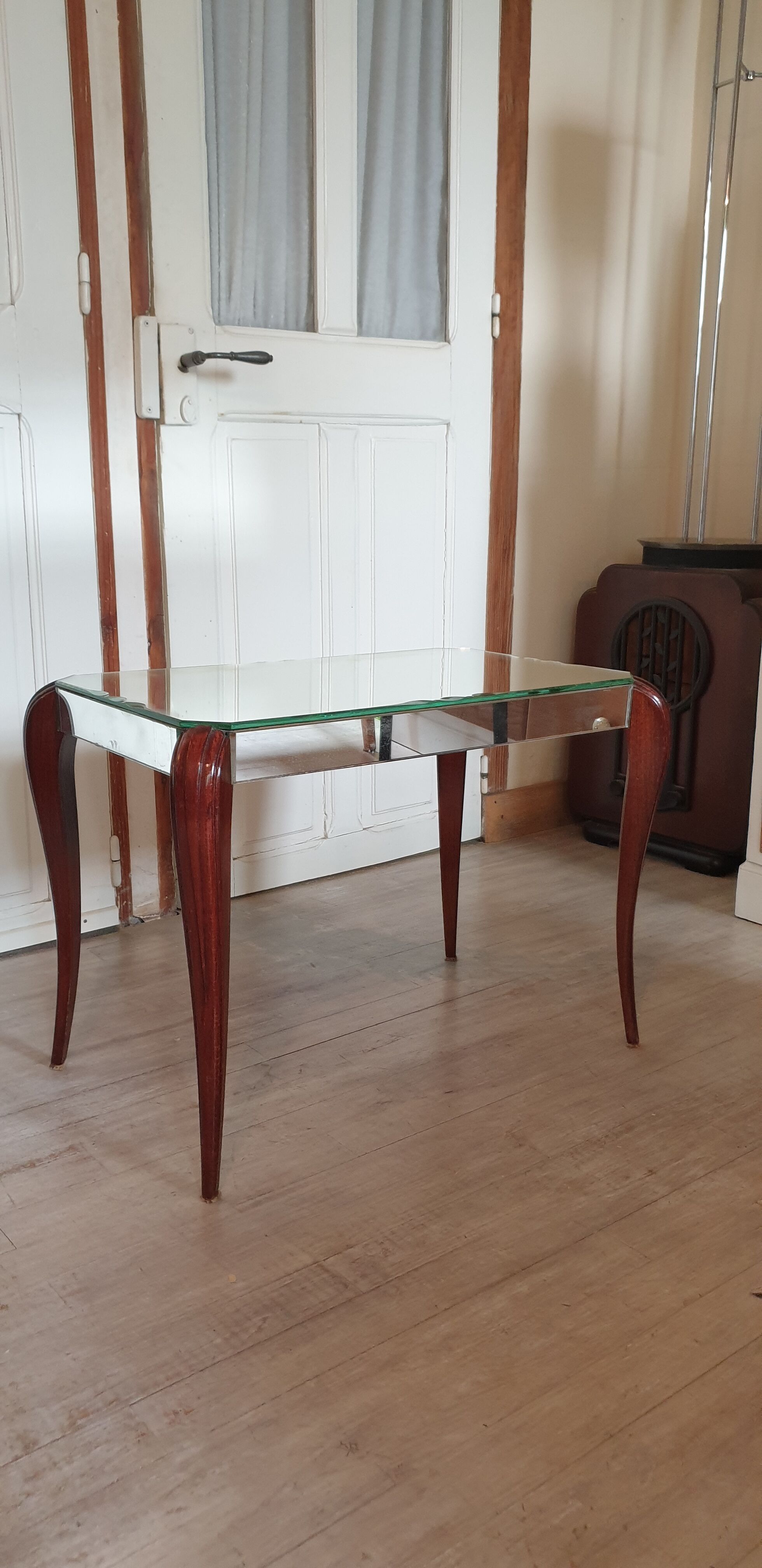 Art deco mirror coffee table