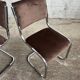 Paire de chaises chromées vintage 1970