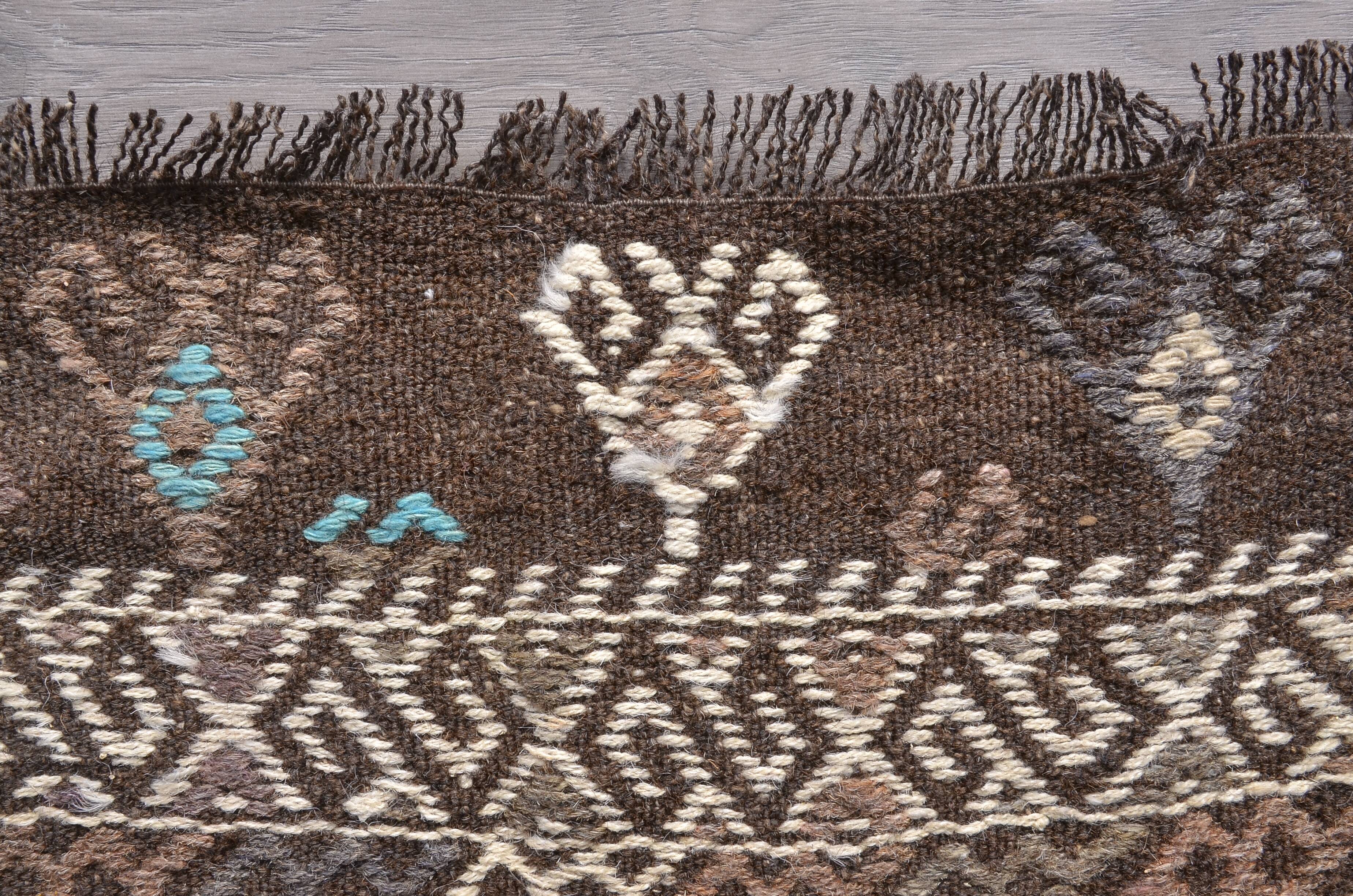 Oversize Vintage Floral Oushak Kilim Rug sku1866