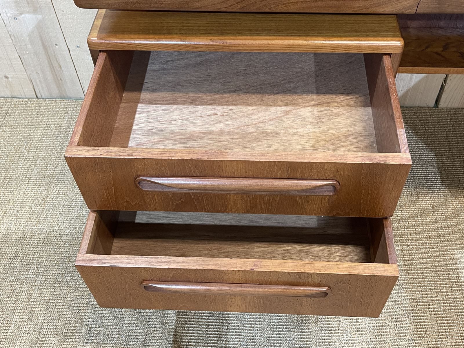 G-Plan teak dressing table and stool - 70s