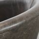 Amazing cow leather and wooden tub chair / side chair