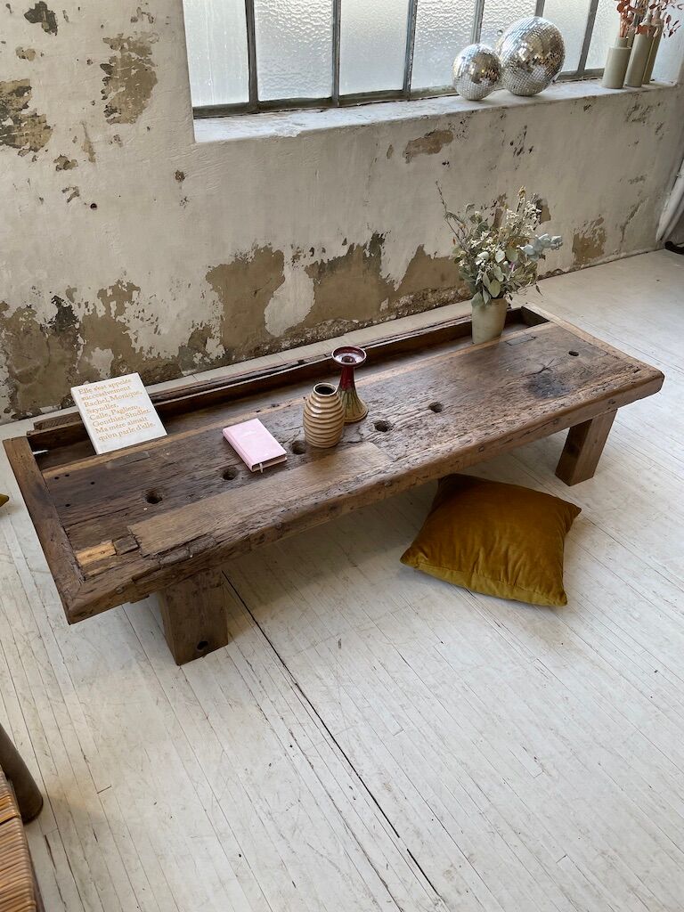 Brutally artisanal oak coffee table
