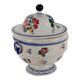 Antique ceramic soup tureen, Italy, 19th century.