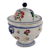 Antique ceramic soup tureen, Italy, 19th century.