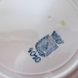 4 assiettes creuses en terre de fer de St Amand