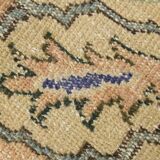 Samon & Blue Luxury Vintage Rug, Large Area Vintage Persian Rug, 218x302 Cm