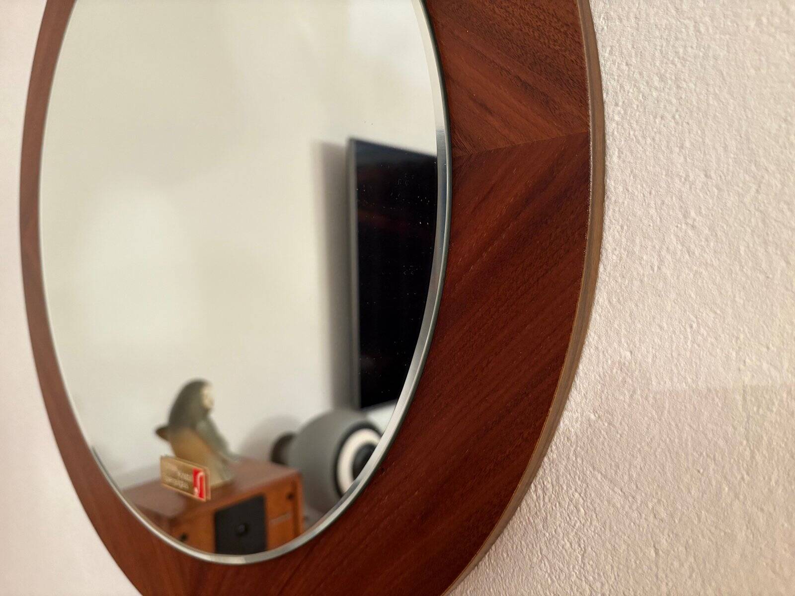 Scandinavian style crystal mirror, Germany, 1970s