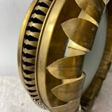 Plafonnier corolle  en laiton,  année 60