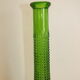 Empoli Italian glass bottle vase without cap, with diamond points