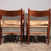 Chaises de salle à manger par Hans Wegner pour Carl Hansen & Søn, Danemark 2 CH37 et 2 CH36
