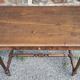 Writing table or wooden desk, Louis XIII style, turned feet, vintage