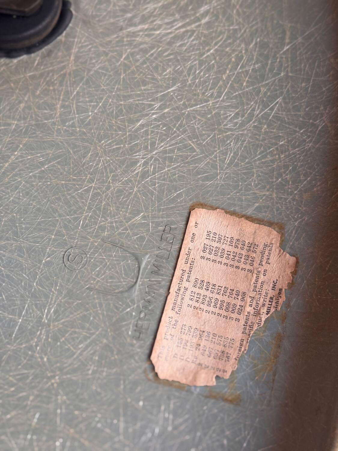 Set of 4 Eames chairs from the 60s, Herman Miller