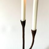 Wrought iron candle holder