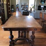 Table and 6 chairs, signed Dufin Honoré