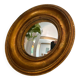 Miroir rond convexe doré miroir de sorcière