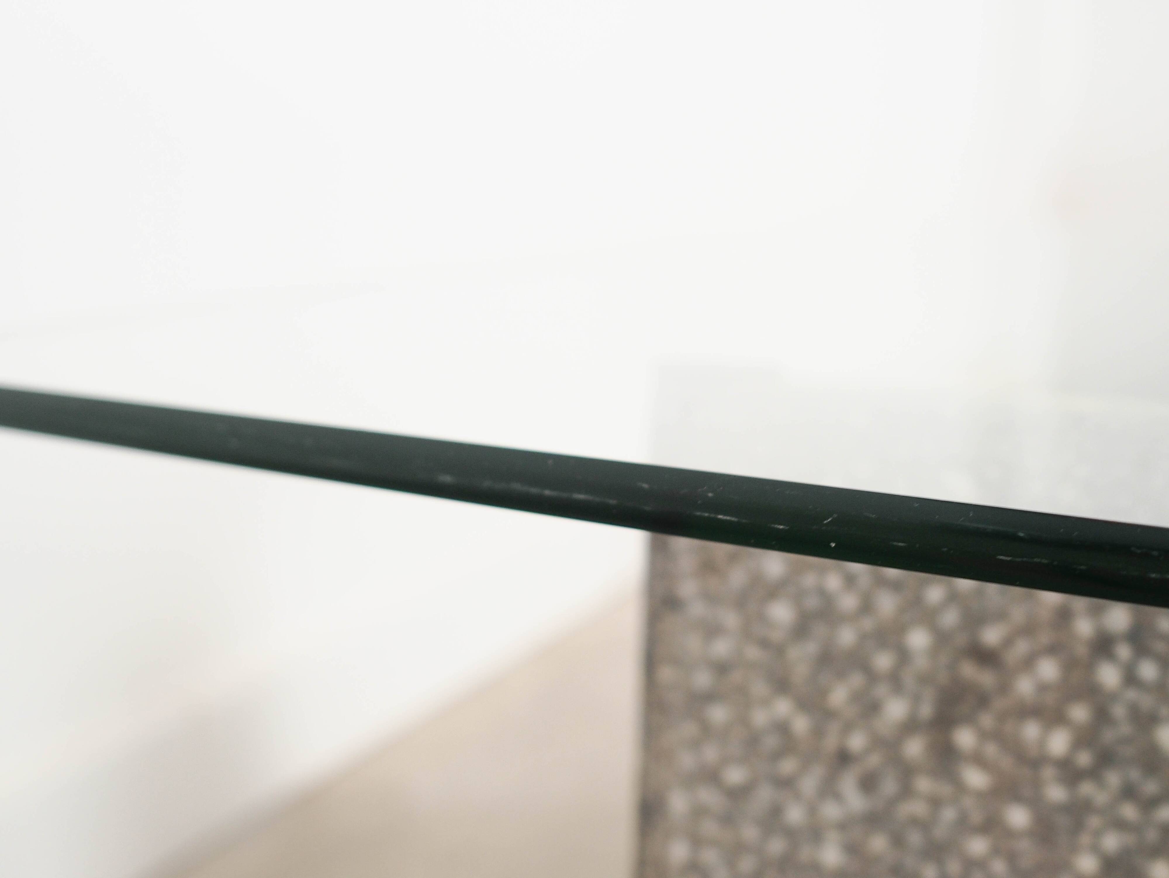 Glass coffee table, Italian design, 1960s, made in Italy