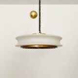 1 of 3 Awesome Adjustable Orion Glass Pendant Lamps from Staff