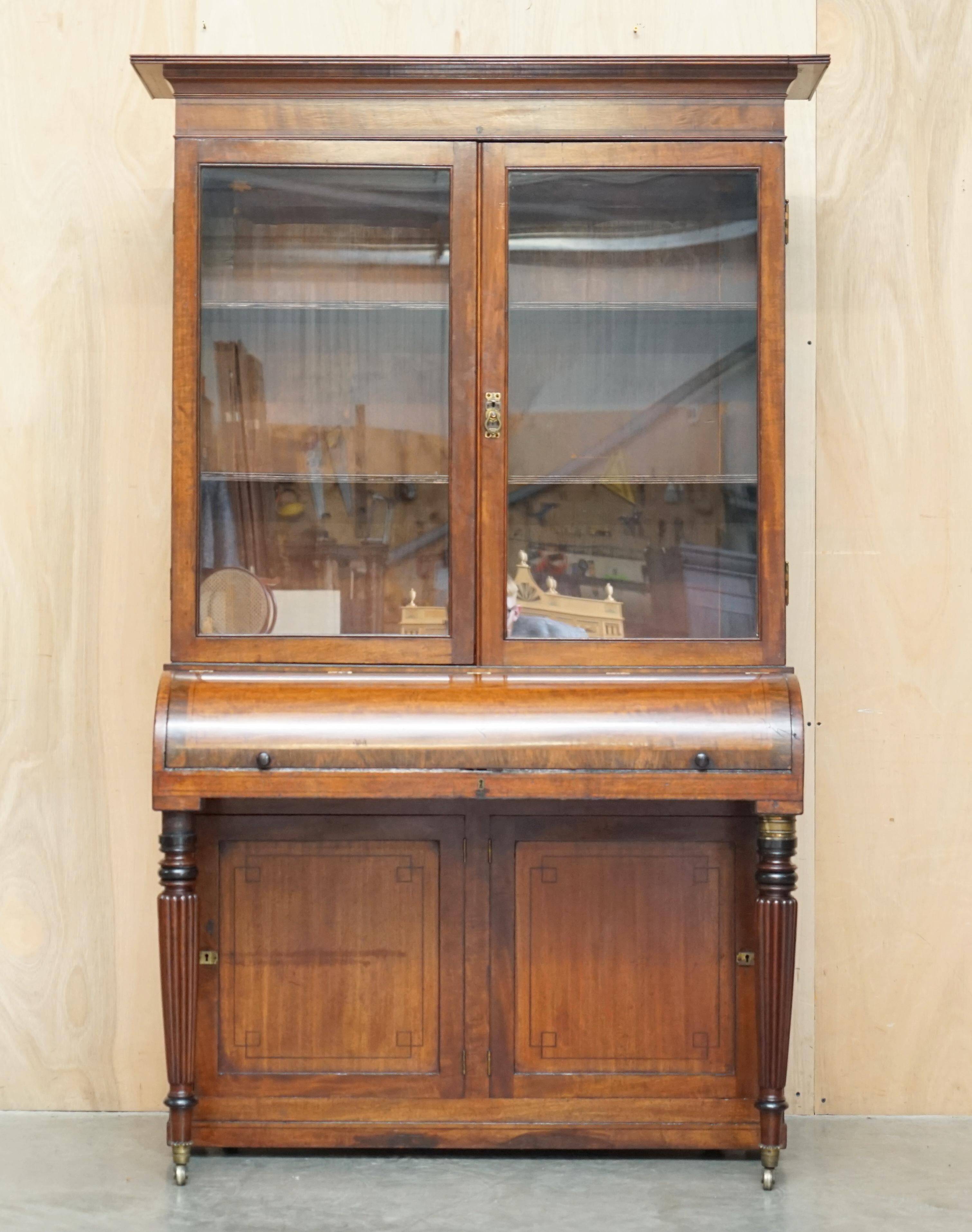 Victorian Scriban Desk in Walnut, 1860