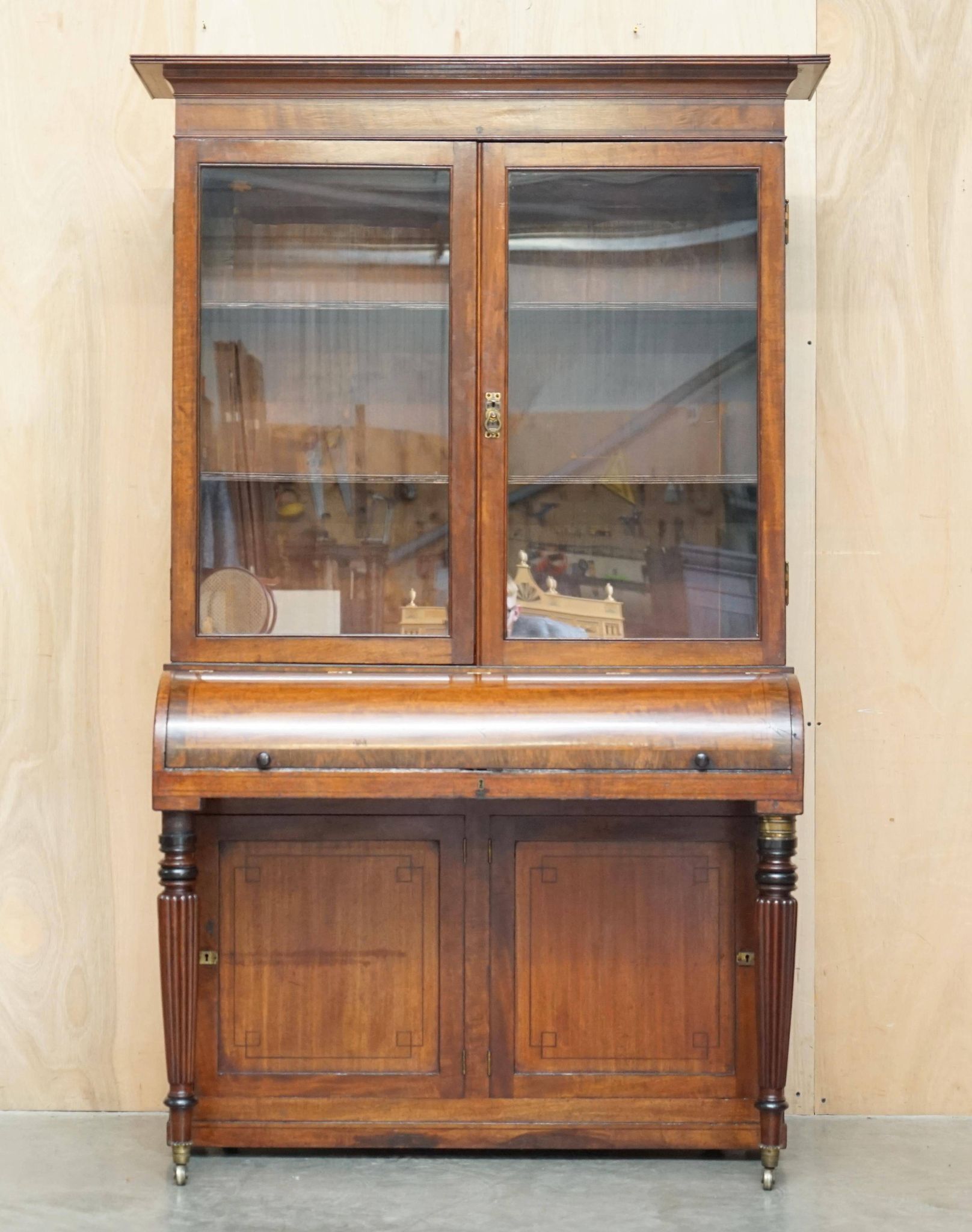 Victorian Scriban Desk in Walnut, 1860