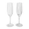 2 Mikasa crystal champagne flutes model Stephanie