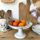 Earthenware fruit bowl, Terre de fer