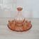 Jug and 4 glasses on Rosaline tray / Liqueur service
