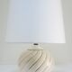 Ceramic lamp foot white and gold Italian design 80s