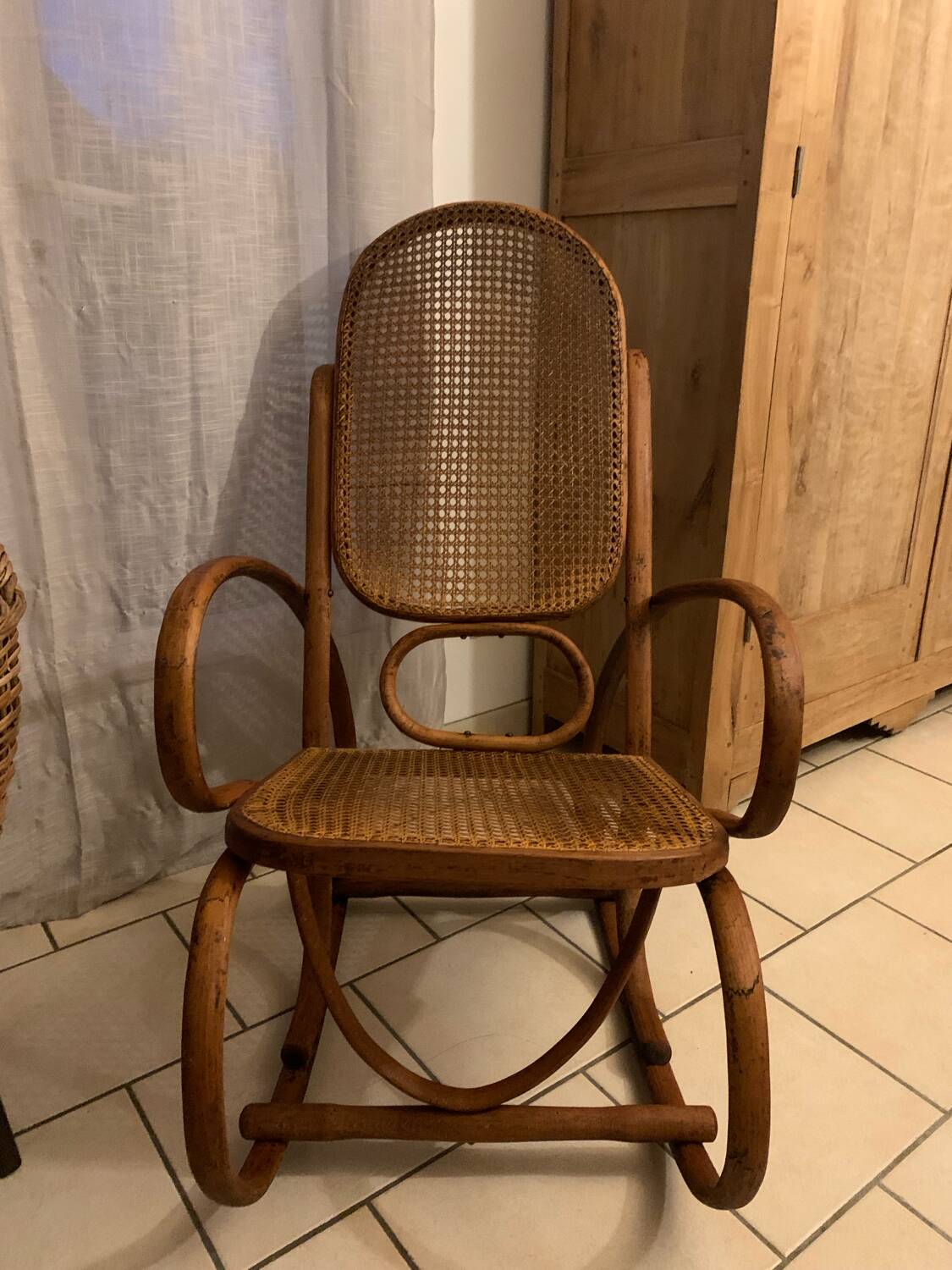 Thonet style rocking chair