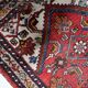 1920s Handmade Vintage Wool Medallion Rug, Red, 93 × 202 cm - 1C1292