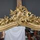 Bevelled mirror with pediment, Louis XV style – 2nd half of the 19th century