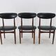1960s Set of Six Scantic Mobelvaerk Dining Chairs in Leatherette, Denmark