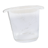 Ice bucket or crystal ice cubes cut cob