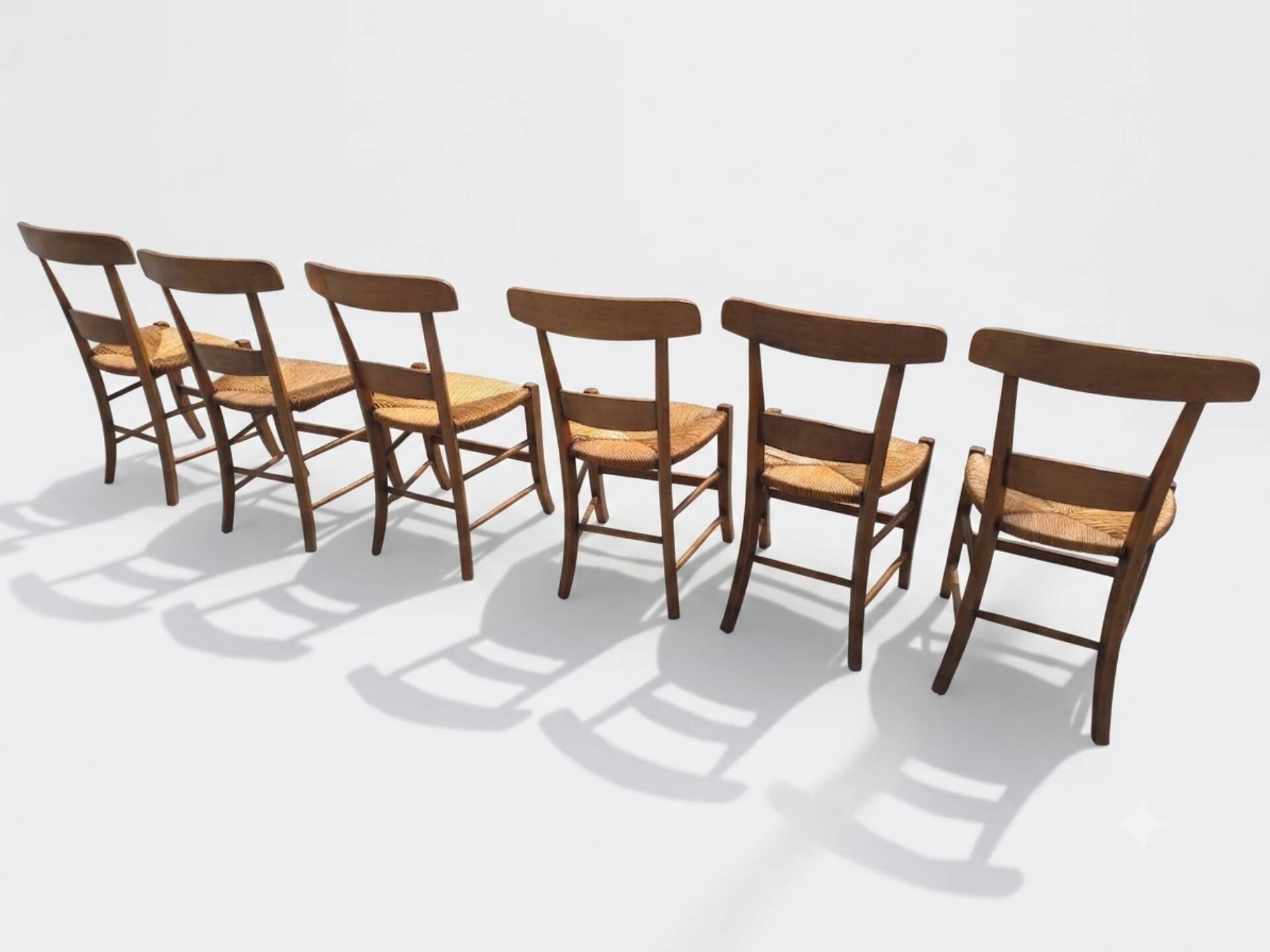 6 chaises en merisier