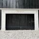 Louis XVI fireplace in Carrara marble, 18th century