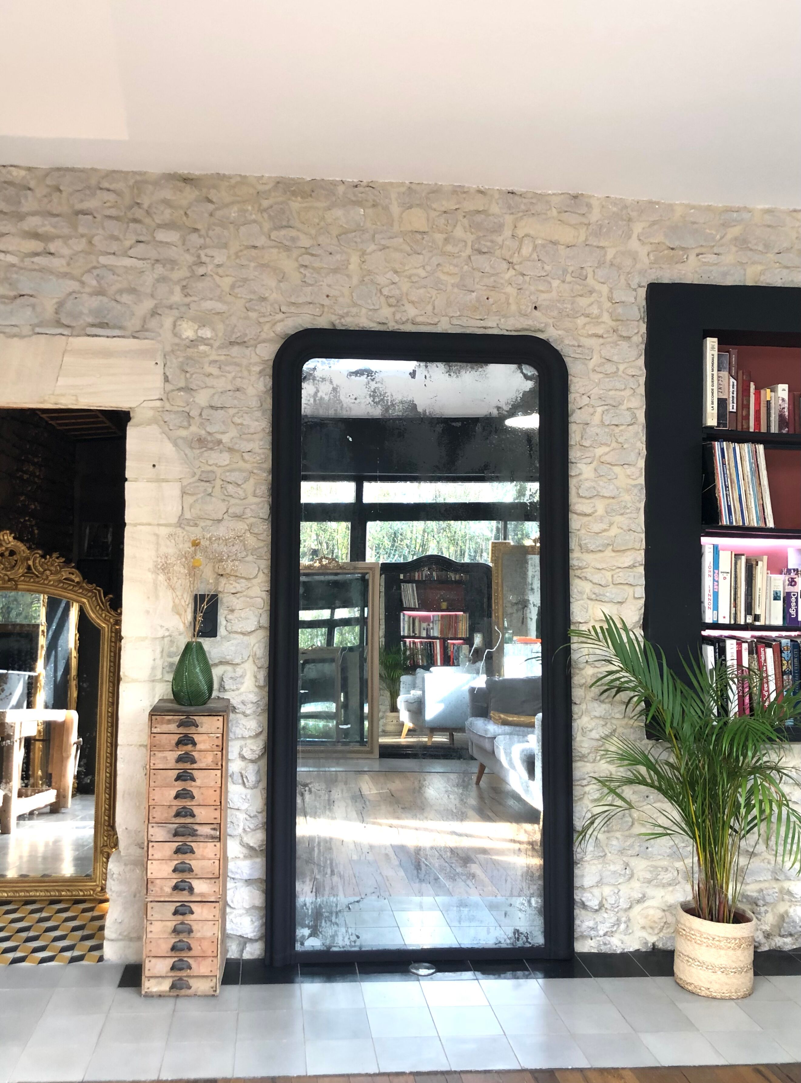 Old Louis Philippe mirror 229cm/111xm