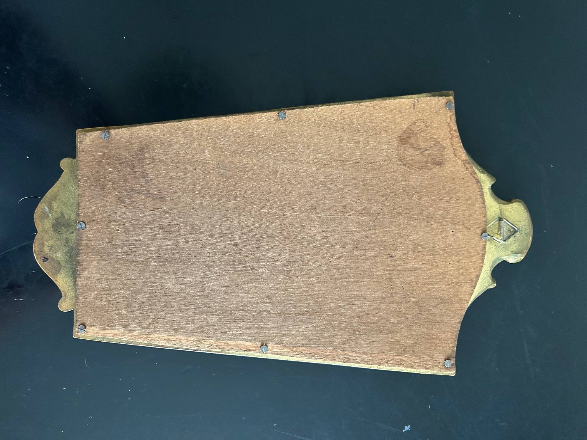 gold wood wall mirror