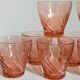 Nine Vereco glasses in Rise glass 80s