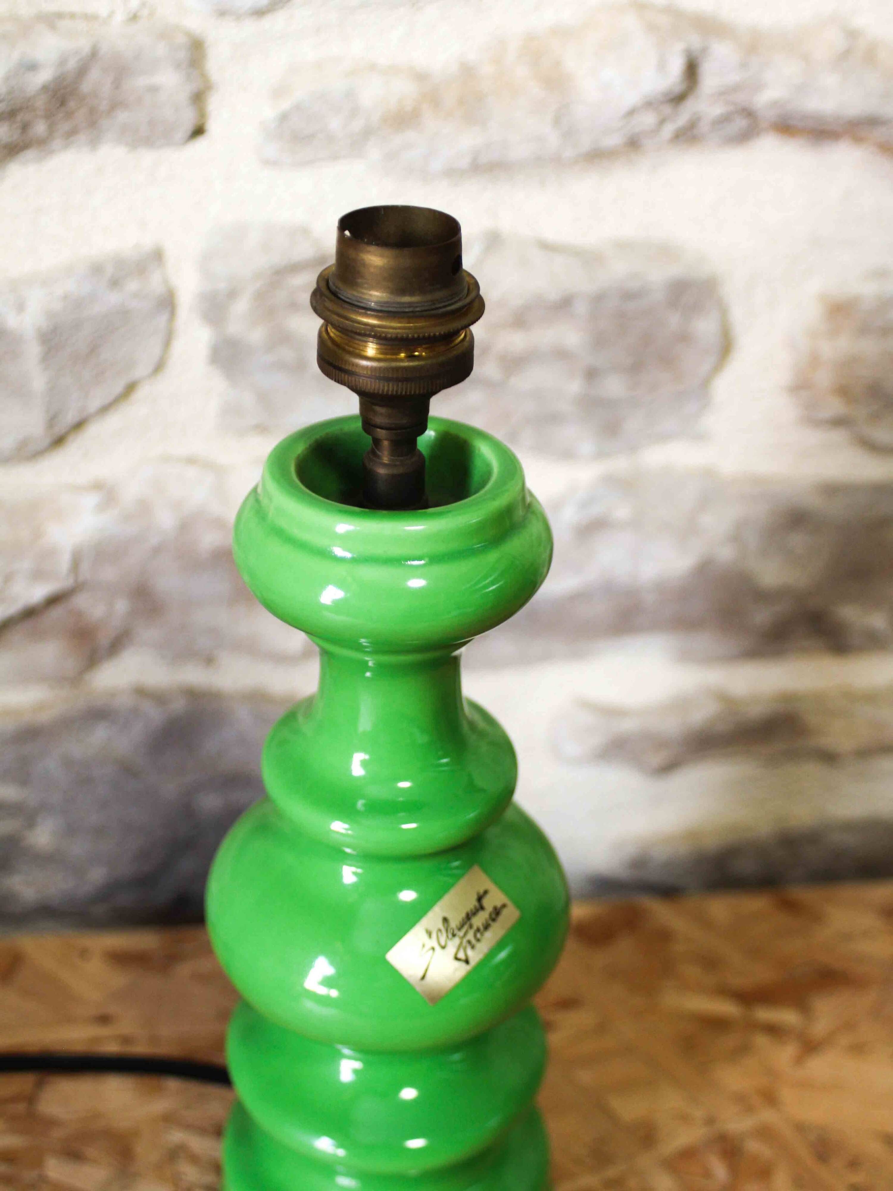 Saint Clément glazed ceramic lamp base