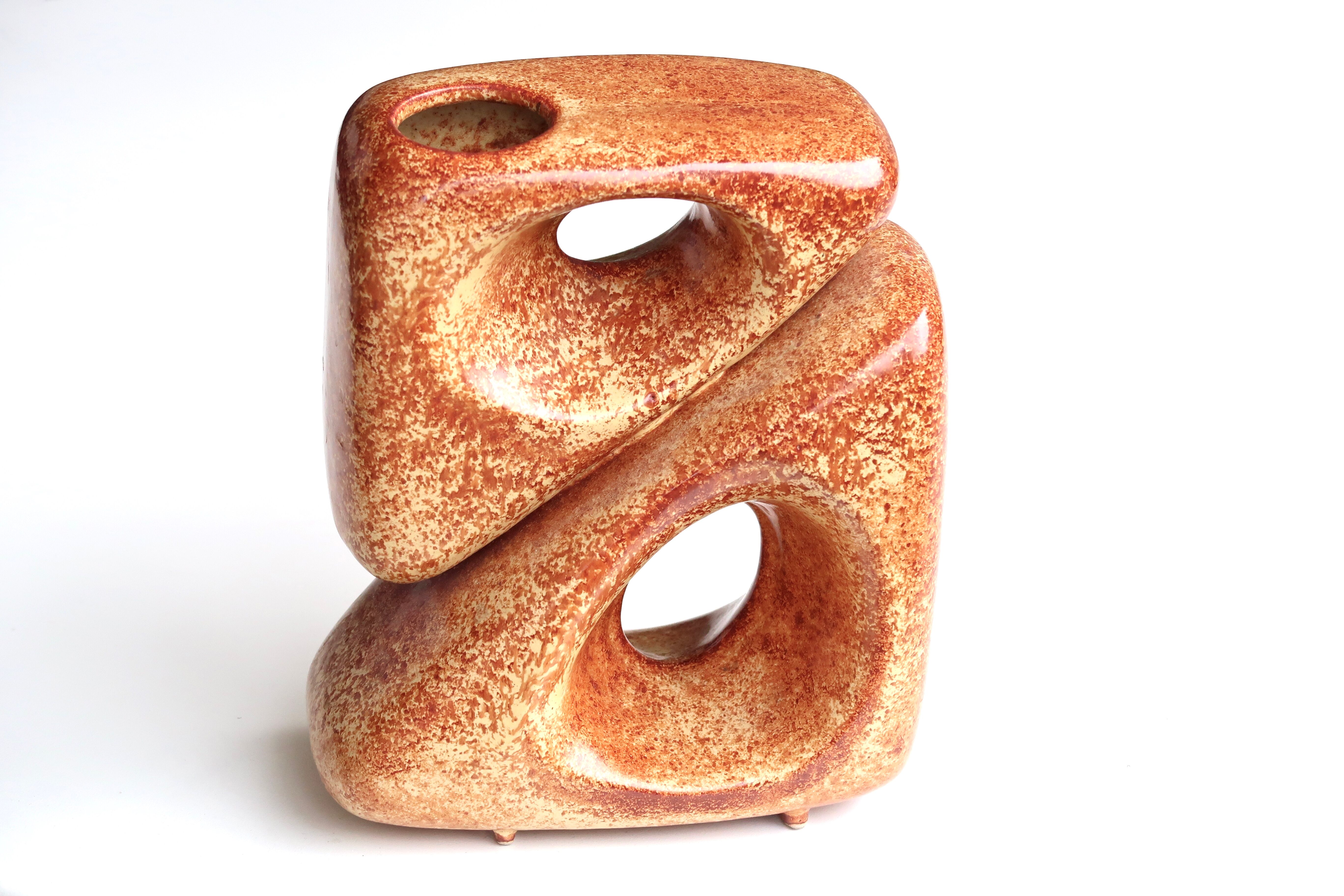 Italian vase in Bertoncello ceramic, 60s