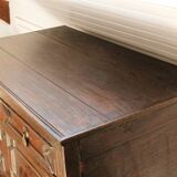 English chest of drawers; Charles II period, oak