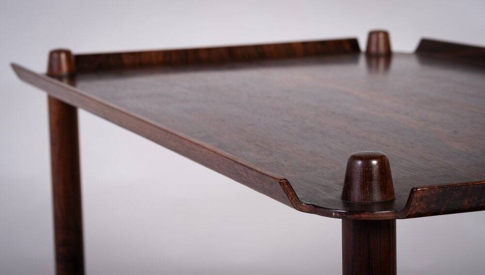 Rosewood Table Plateau by Poul Hundevad for Vamdrup, Denmark, 1960s