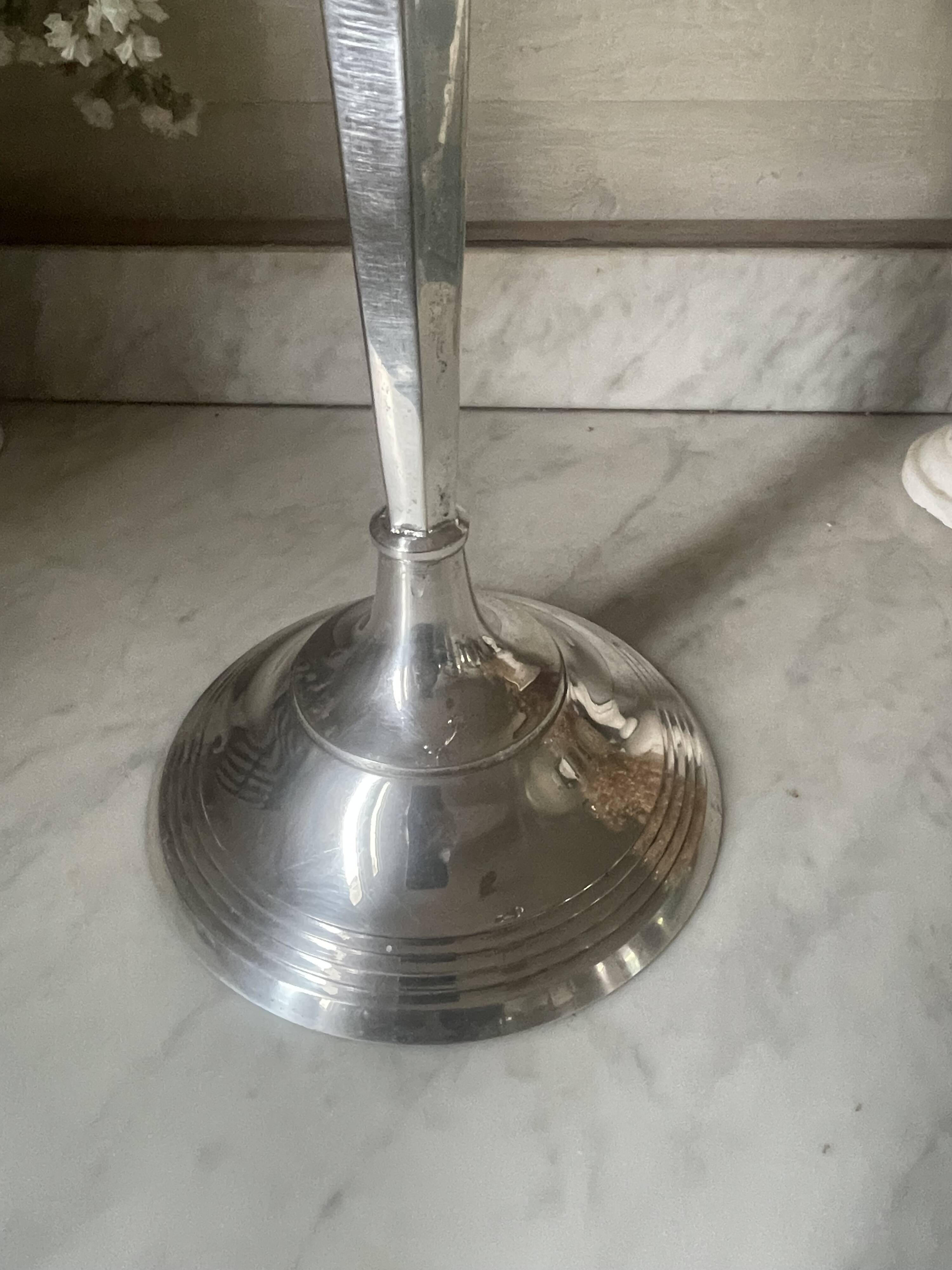 52cm silver-plated metal chandelier