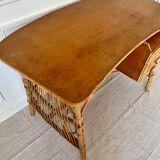 Vintage rattan desk