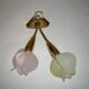 Double flower wall light from the 1950s.